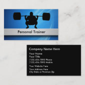 Cartes de visite personnels d'entraîneur (Devant / Derrière)