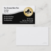 Cartes de visite personnels d'entraîneur (Devant / Derrière)