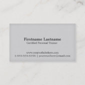 Cartes de visite personnels modernes de forme (Dos)