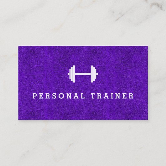 Cartes de visite personnels pourpres de forme (Devant)