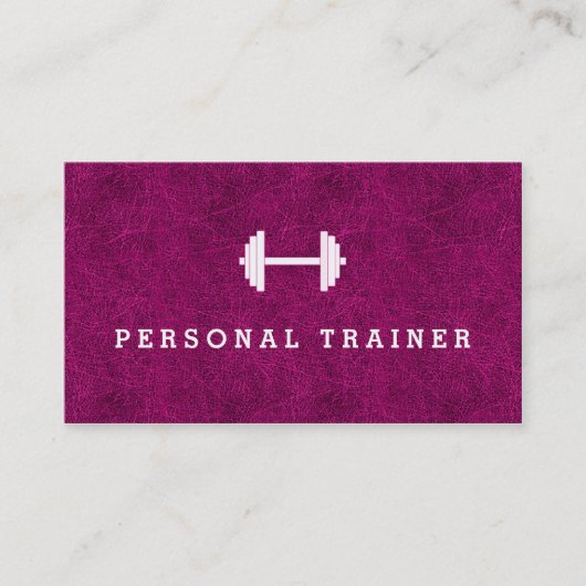 Cartes de visite personnels roses de forme (Devant)