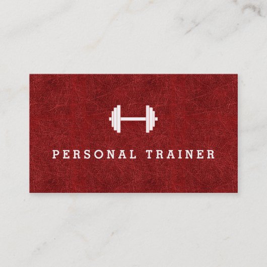 Cartes de visite personnels rouges de forme (Devant)