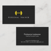 Cartes de visite personnels simples de forme (Devant / Derrière)