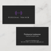 Cartes de visite personnels simples de forme (Devant / Derrière)