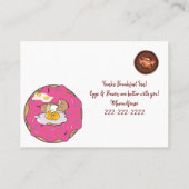Cartes de visite, Petit-Déjeuner OEufs Bacon Carte (Dos)