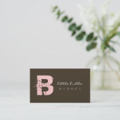 cartes de visite > peu de bubba [rose : chocolat] (Debout devant)