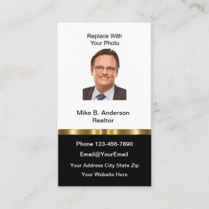 Cartes de visite photo Classy Realtor
