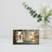 Cartes de visite photo d'automne (Debout devant)