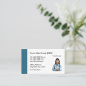 Cartes de visite photo de l'infirmière Médicale (Debout devant)