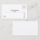 Cartes de visite photo indestructibles (Devant / Derrière)