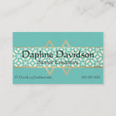 Cartes de visite photo modernes chic (Dos)