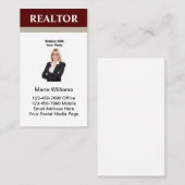 Cartes de visite photo professionnels (Devant / Derrière)