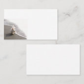 Cartes de visite photo Westie Beachcombing (Devant / Derrière)