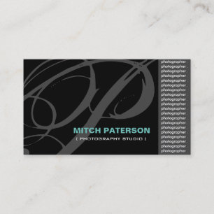 Cartes de visite photographes de Monogramme modern