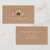 CARTES DE VISITE photographes DSLR (Devant / Derrière)