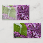 Cartes de visite photographique (Devant / Derrière)