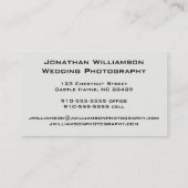 Cartes de visite photographiques Retro Grey (Dos)