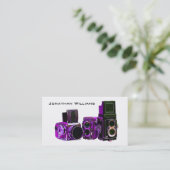 Cartes de visite photographiques violets (Debout devant)