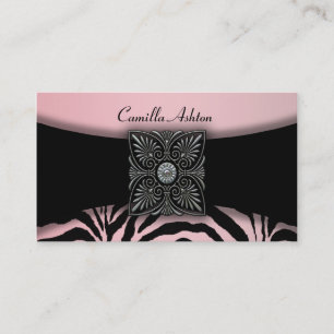 Cartes de visite Pink Zebra