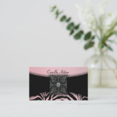 Cartes de visite Pink Zebra (Debout devant)