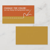 Cartes de visite piquants de couture de fil (Devant / Derrière)