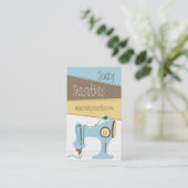 Cartes de visite piquants de tissu de machine à (Debout devant)