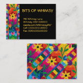 Cartes de visite piqués (Devant / Derrière)