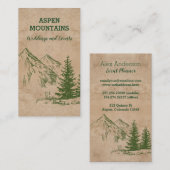 Cartes de visite pittoresques de la chaîne de mont (Devant / Derrière)