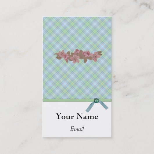 CARTES DE VISITE PLAID DESIGNER (Devant)