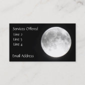 Cartes de visite Pleine lune (Devant)
