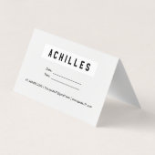 Cartes de visite pliants pour les revendeurs (Dos)