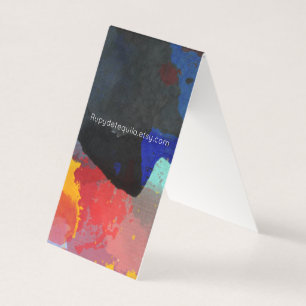 Cartes de visite pliées Art Abstrait Peint