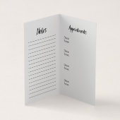 Cartes de visite pliés d'agent immobilier (Intérieur)