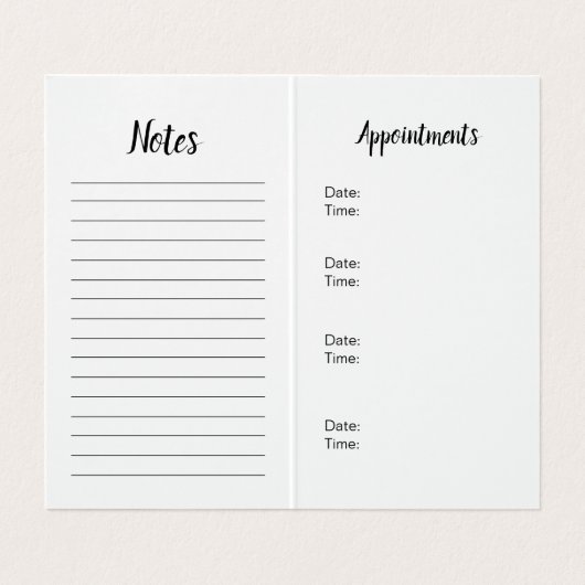 Cartes de visite pliés d'agent immobilier (Intérieur déplié)