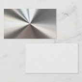 Cartes de visite pliés par argent en métal (Devant / Derrière)