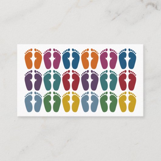 Cartes de visite podiatristes de Cute Feet (Devant)