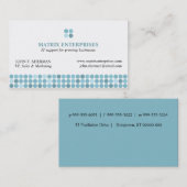 Cartes de visite point-point de point (Devant / Derrière)