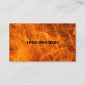 Cartes de visite pompiers (Dos)