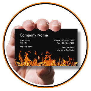 Cartes de visite pompiers
