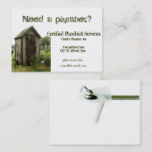 Cartes de visite potelés de dépendance pour le (Devant / Derrière)