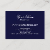 Cartes de visite potelés de licorne de vol (Dos)