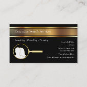 Cartes de visite pour agence de placement de cadre (Devant)