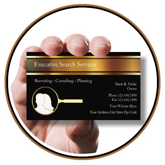 Cartes de visite pour agence de placement de cadre