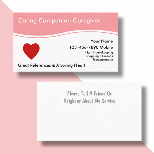 Cartes de visite pour aidants