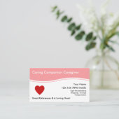 Cartes de visite pour aidants (Debout devant)