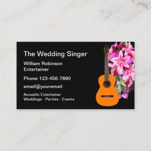 Cartes de visite pour animateur de mariage