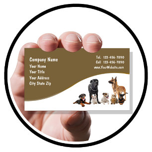 Cartes de visite pour animaux de compagnie