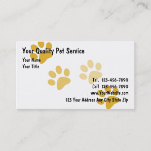 Cartes de visite pour animaux de compagnie