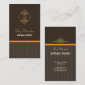 Cartes de visite pour antiquaires (Devant / Derrière)