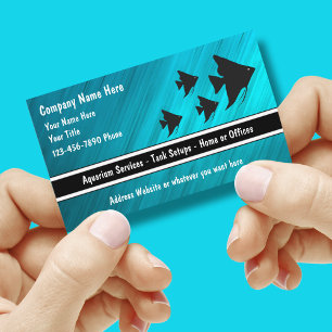 Cartes de visite pour aquarium tropical